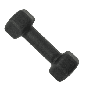 CAP, 5lb Neoprene Dumbbell, Black, Single